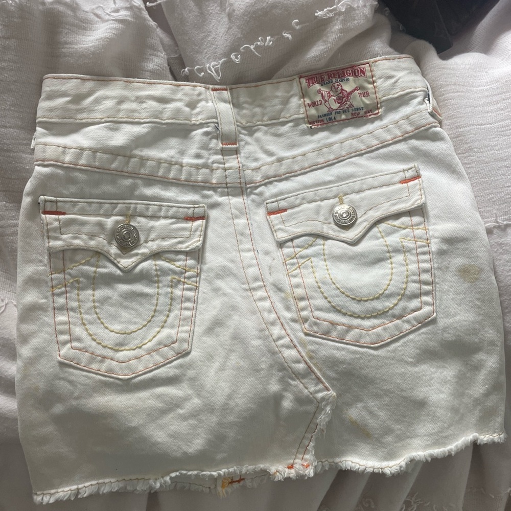 True religion denim skirt